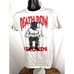 Death Row Records Graphic Tee White Shirt Size S